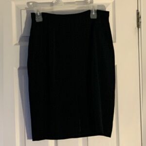 Black Holt Renfrew Skirt. Front slit. Size 10
